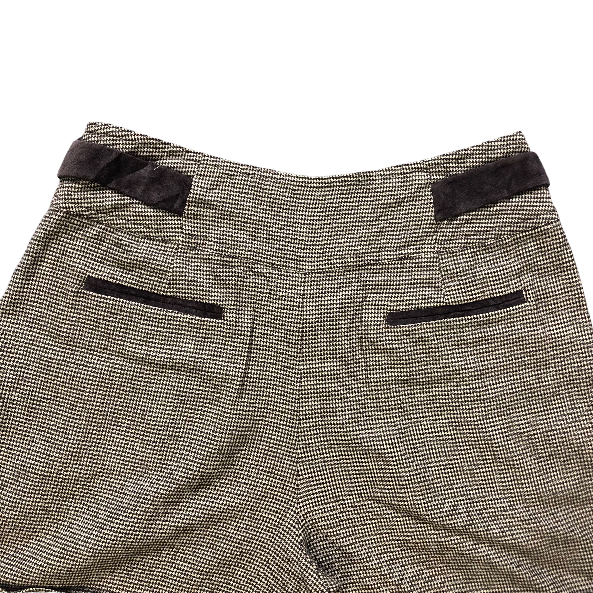 MAX&Co. MAX & CO HOUNDSTOOTH PATTERN SHORT TROUSERS #7279-125 Size 27" / US 4 / IT 40 - 12 Thumbnail