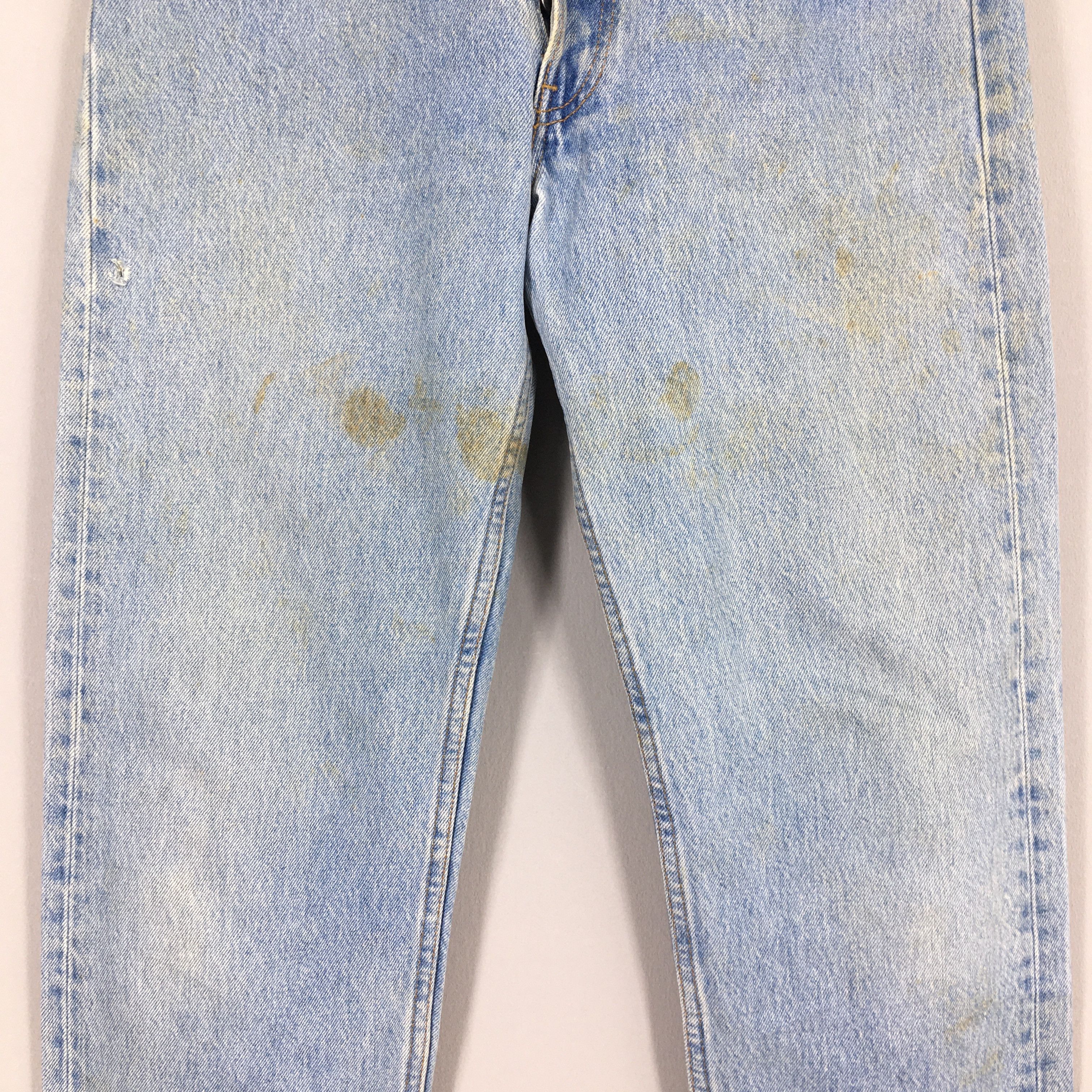 Levi's Size 30x28 Vintage 90s Levi's 501 Faded Blue Jeans S991 Size US 30 / EU 46 - 3 Thumbnail