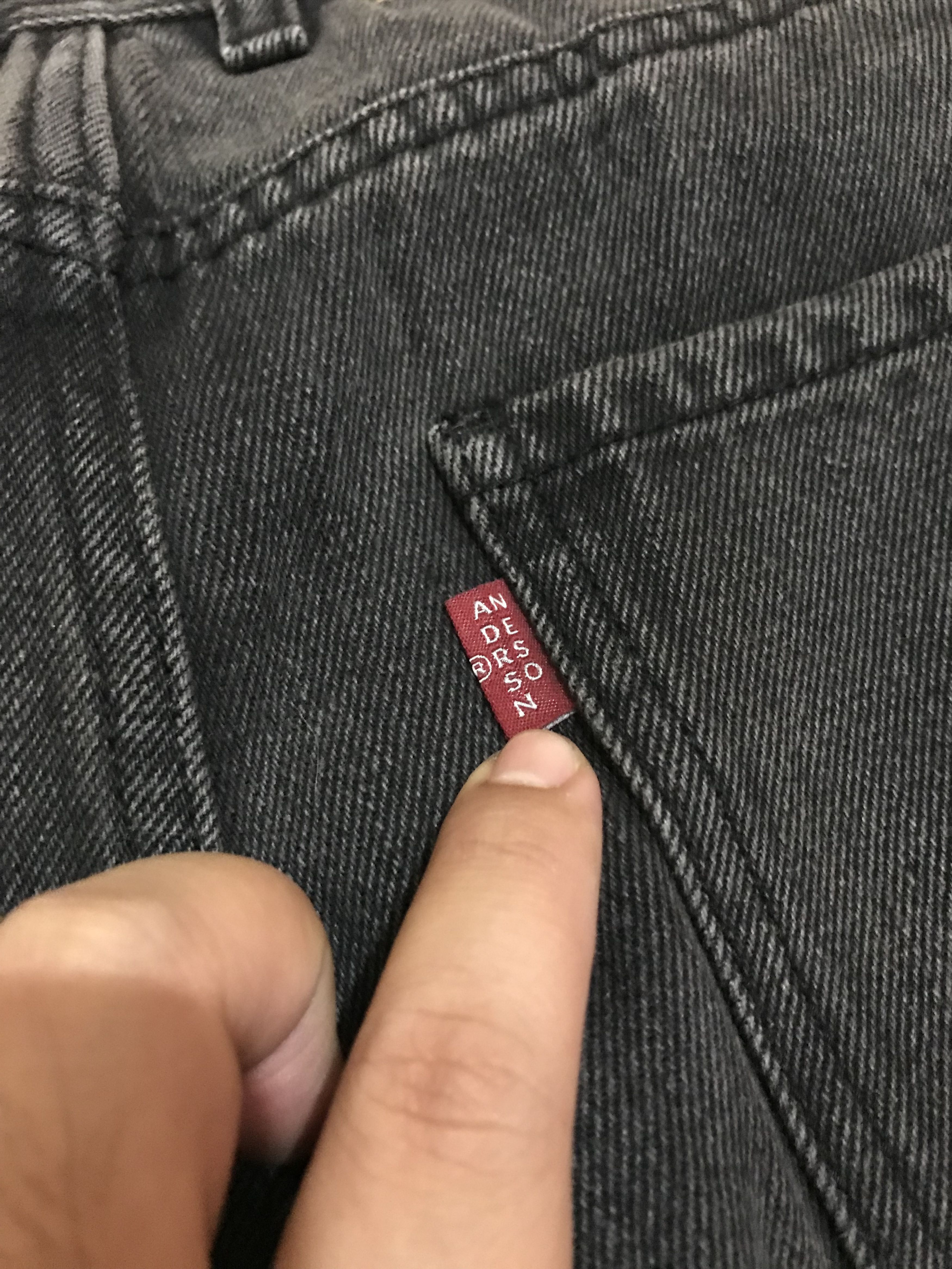 Andersson Bell '19 Andersson Bell Grey Unfinished Denim Size US 30 / EU 46 - 7 Thumbnail