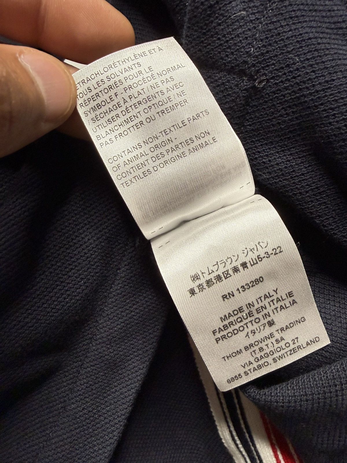Thom Browne Thom Browne RWB Back Stripe Relaxed Fit Polo Size US L / EU 52-54 / 3 - 12 Thumbnail