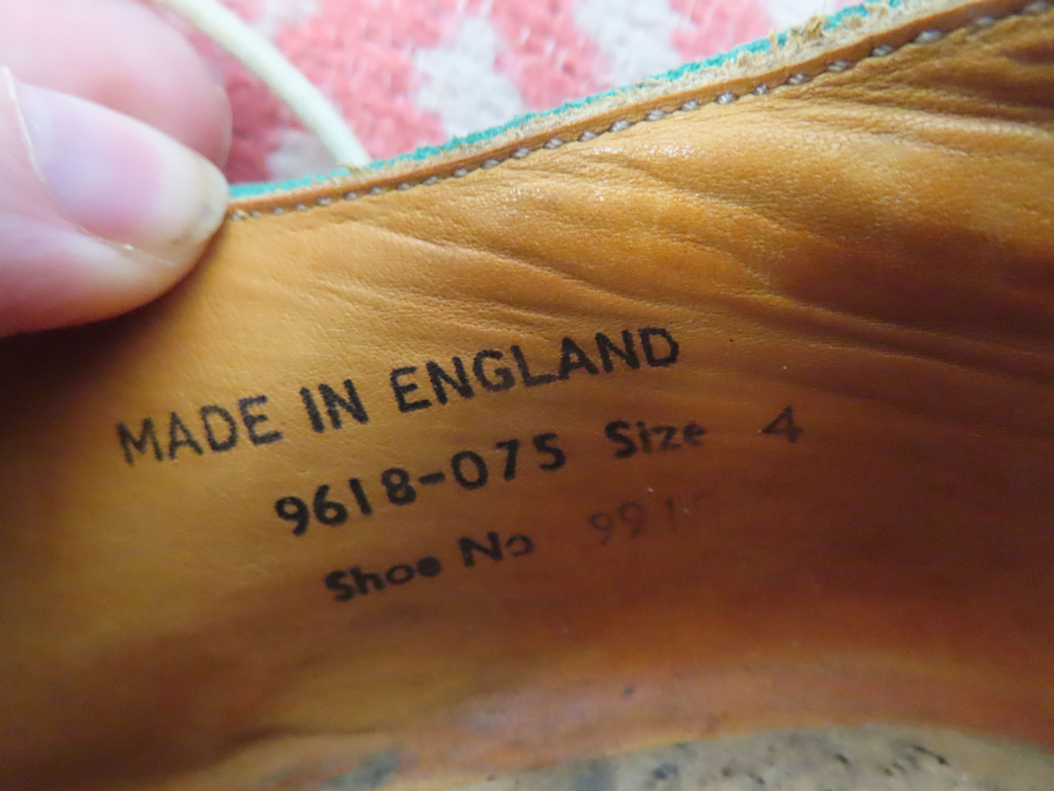 Designer × George Cox × Vintage Vintage green white Suede George Cox Shoes Size US 5 / EU 37 - 8 Thumbnail