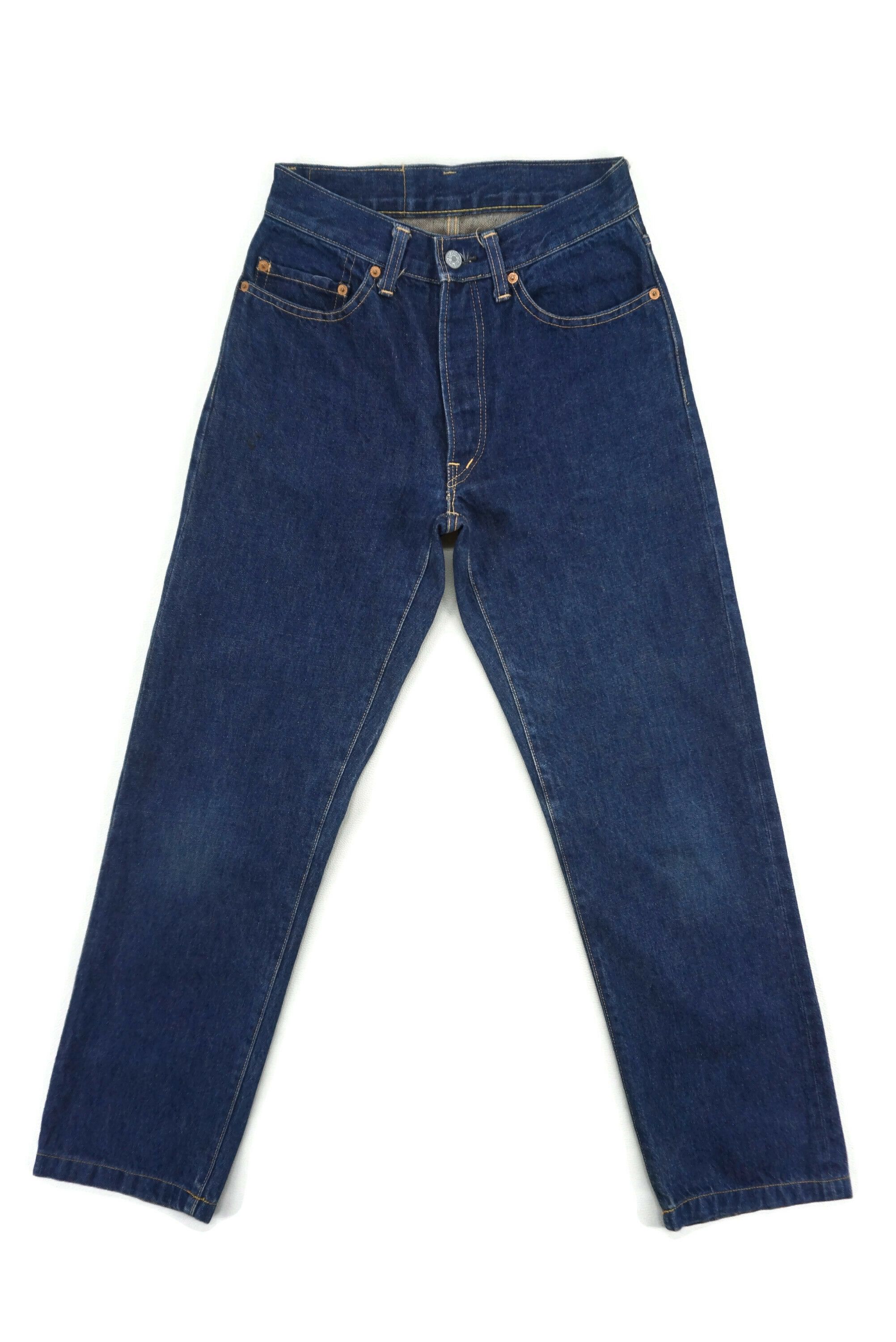 HOLLYWOOD RANCH MARKET HRM Hand Made Selvedge Jeans W26xL28 Blue Blue Ankle Denim Size 26" / US 2 / IT 38 - 2 Thumbnail