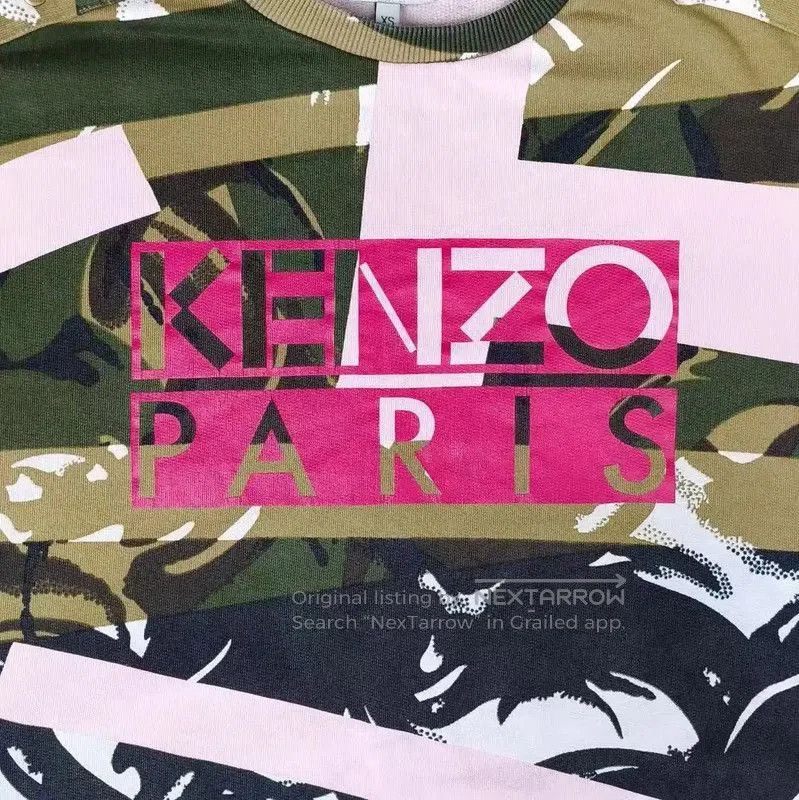 Kenzo KENZO Women's Green Cotton Logo Sweatshirt . Size XS / US 0-2 / IT 36-38 - 4 Thumbnail