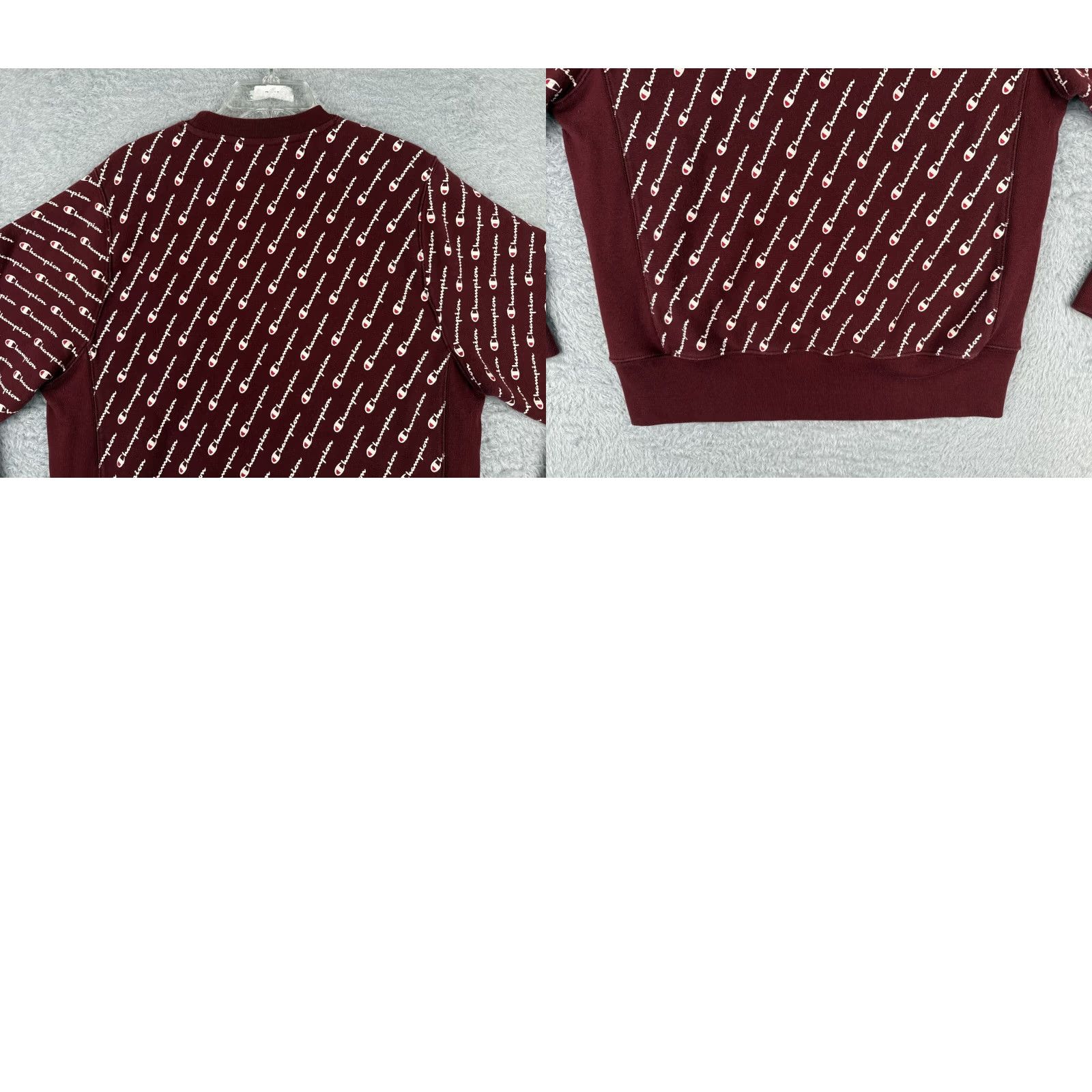 Champion Champion Sweater Bergundy Adult Medium Reverse Weave All Over Print Crew Neck Size US M / EU 48-50 / 2 - 9 Thumbnail