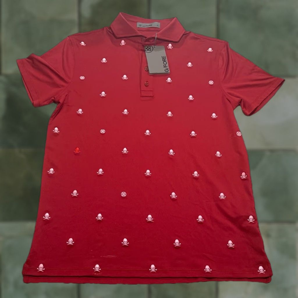 G/FORE G/FORE G4 Polo Shirt Men’s Skull & T's Sketch Tech Fit Short Sleeve RHUB S Regular Size Logo Athletic Golf Polo Size US S / EU 44-46 / 1 - 1 Thumbnail