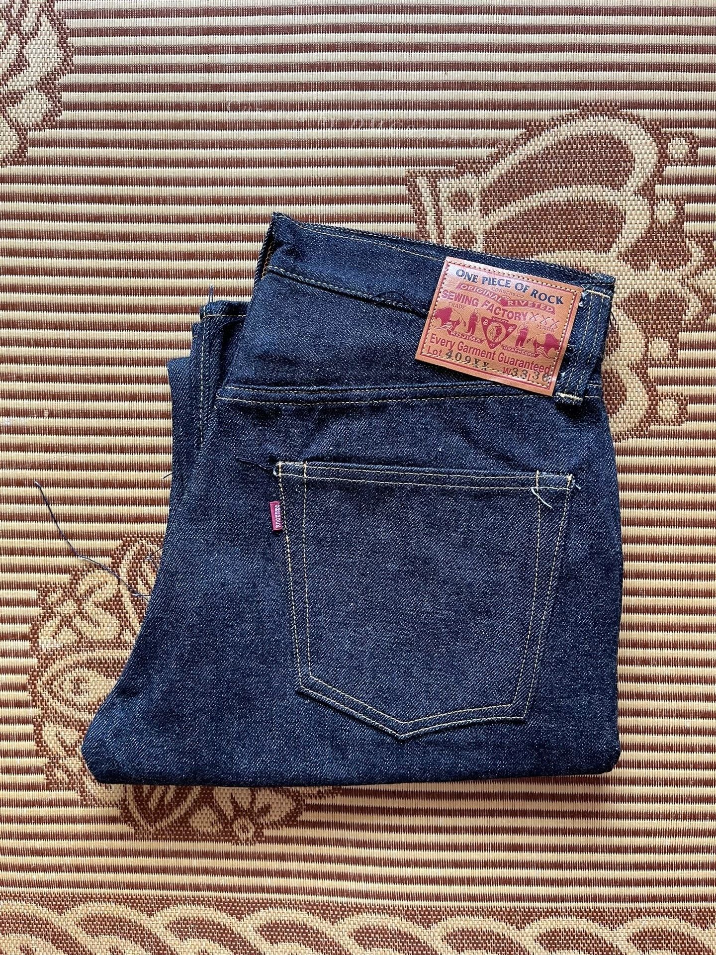 Slate & Stone 1954 Type Raw Denim Jeans Size US 33 - 1 Thumbnail