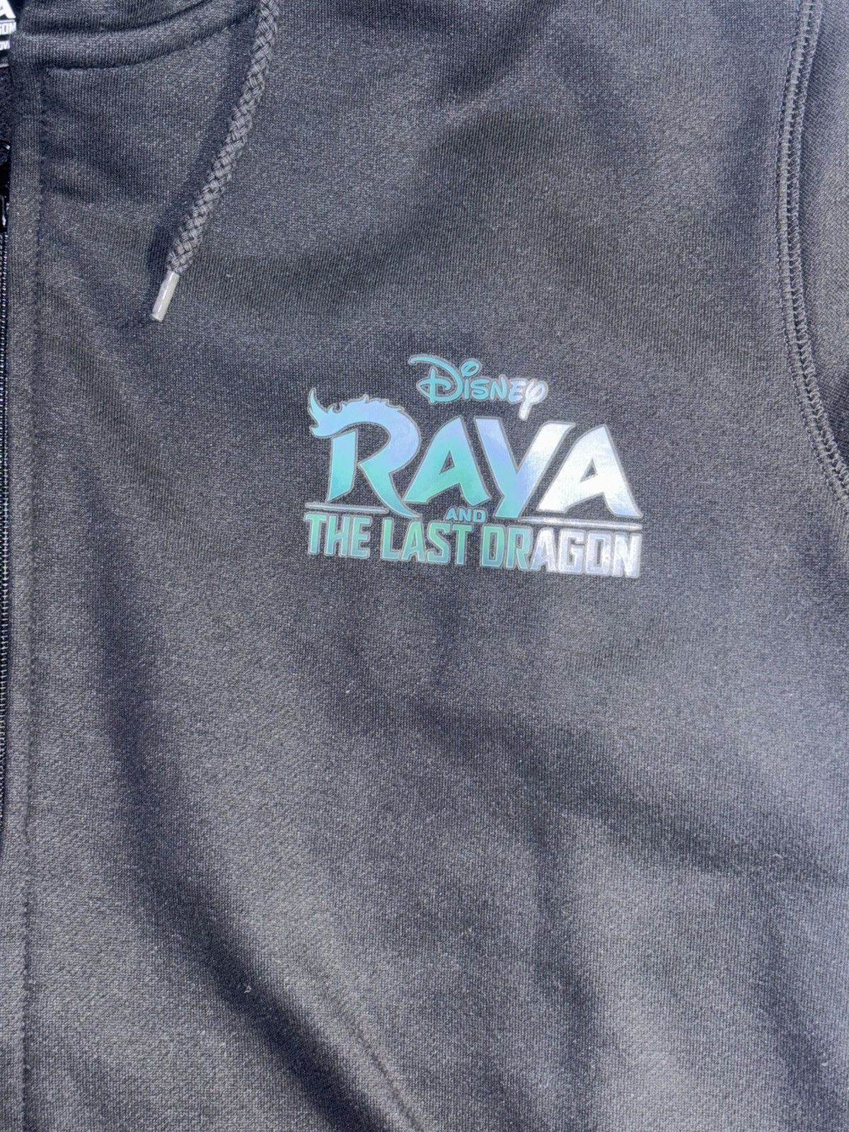 Disney Raya And The Last Dragon Black and Teal Zip Up Hoodie sz XL Size US XL / EU 56 / 4 - 3 Thumbnail