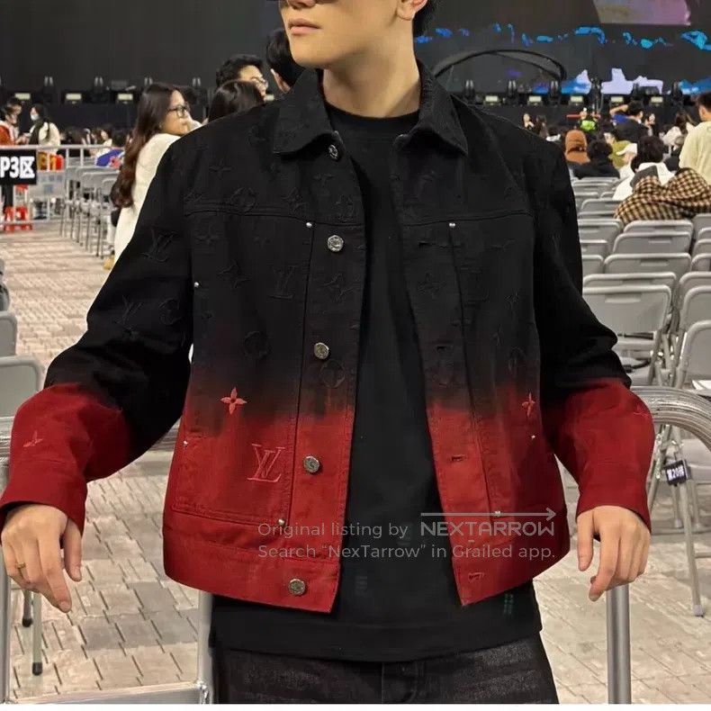 Louis Vuitton Louis Vuitton Black and red patchwork logo full-print deni Size US M / EU 48-50 / 2 - 7 Thumbnail