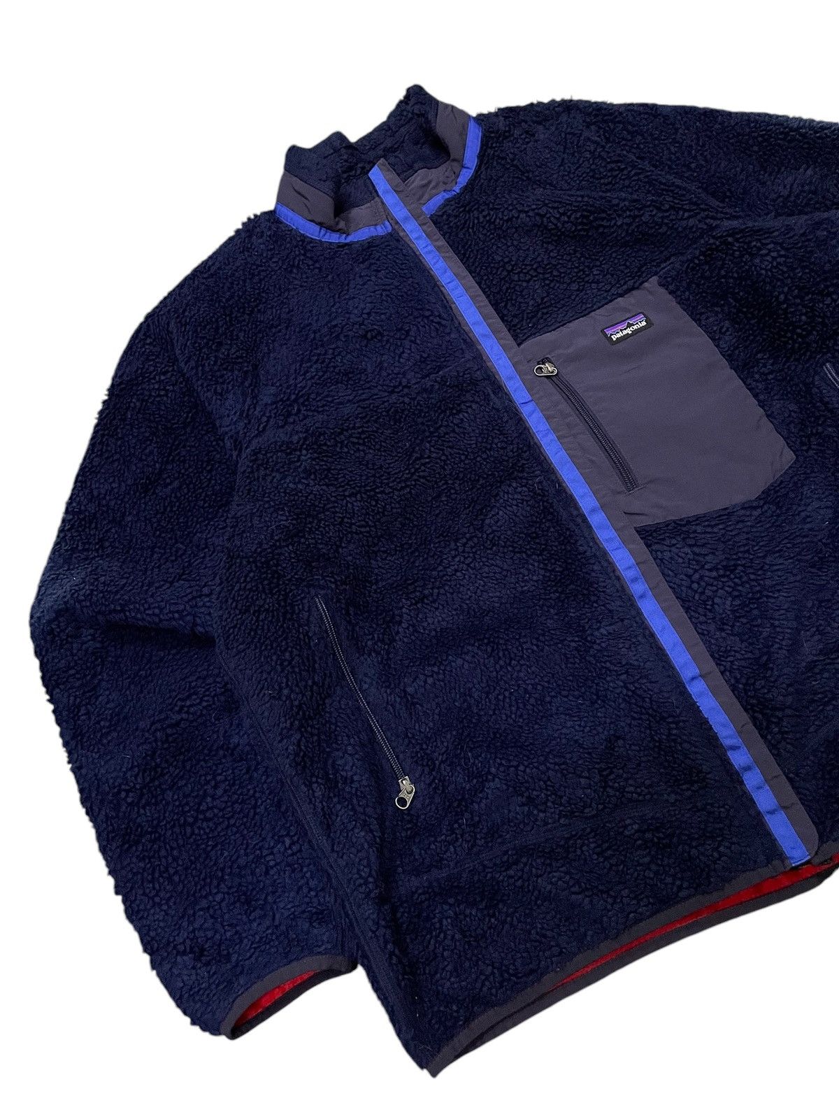 Patagonia × Vintage 2000s Patagonia Deep Pile Fleece Jacket Size US XL / EU 56 / 4 - 4 Thumbnail