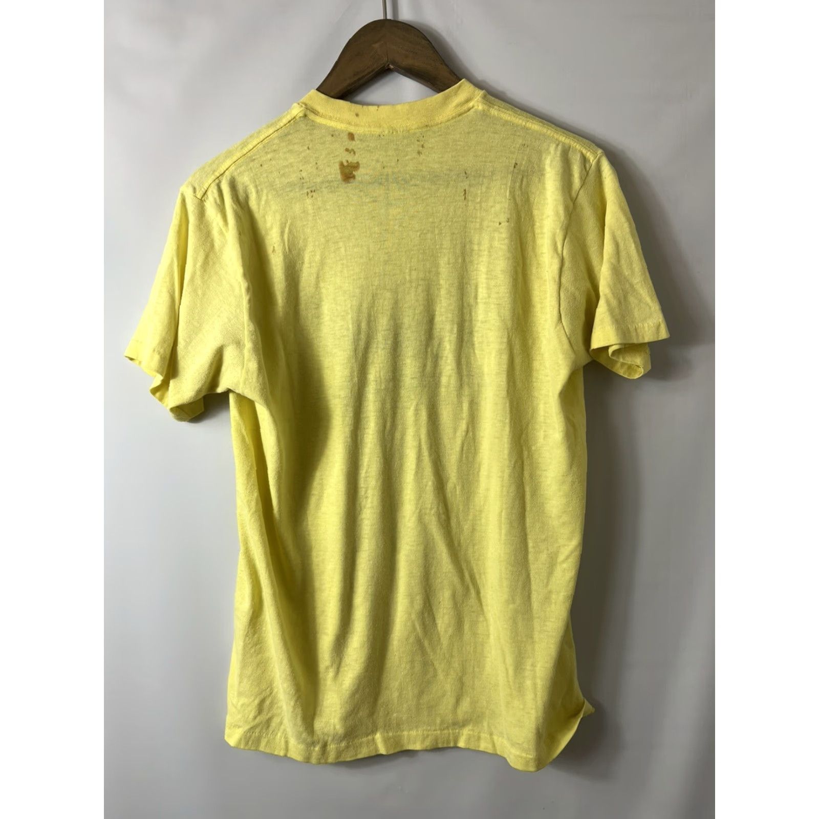 Vintage VINTAGE 80s Lincoln Marathon Nevraska Yellow T Shirt M & M Size M Mens Shirt Size US M / EU 48-50 / 2 - 5 Thumbnail