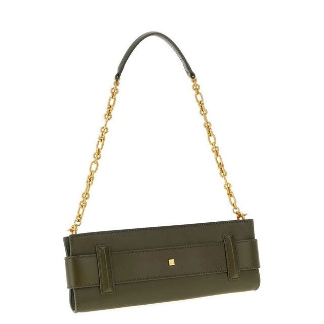 BALMAIN Anthem Green Shoulder Bag New & Authentic