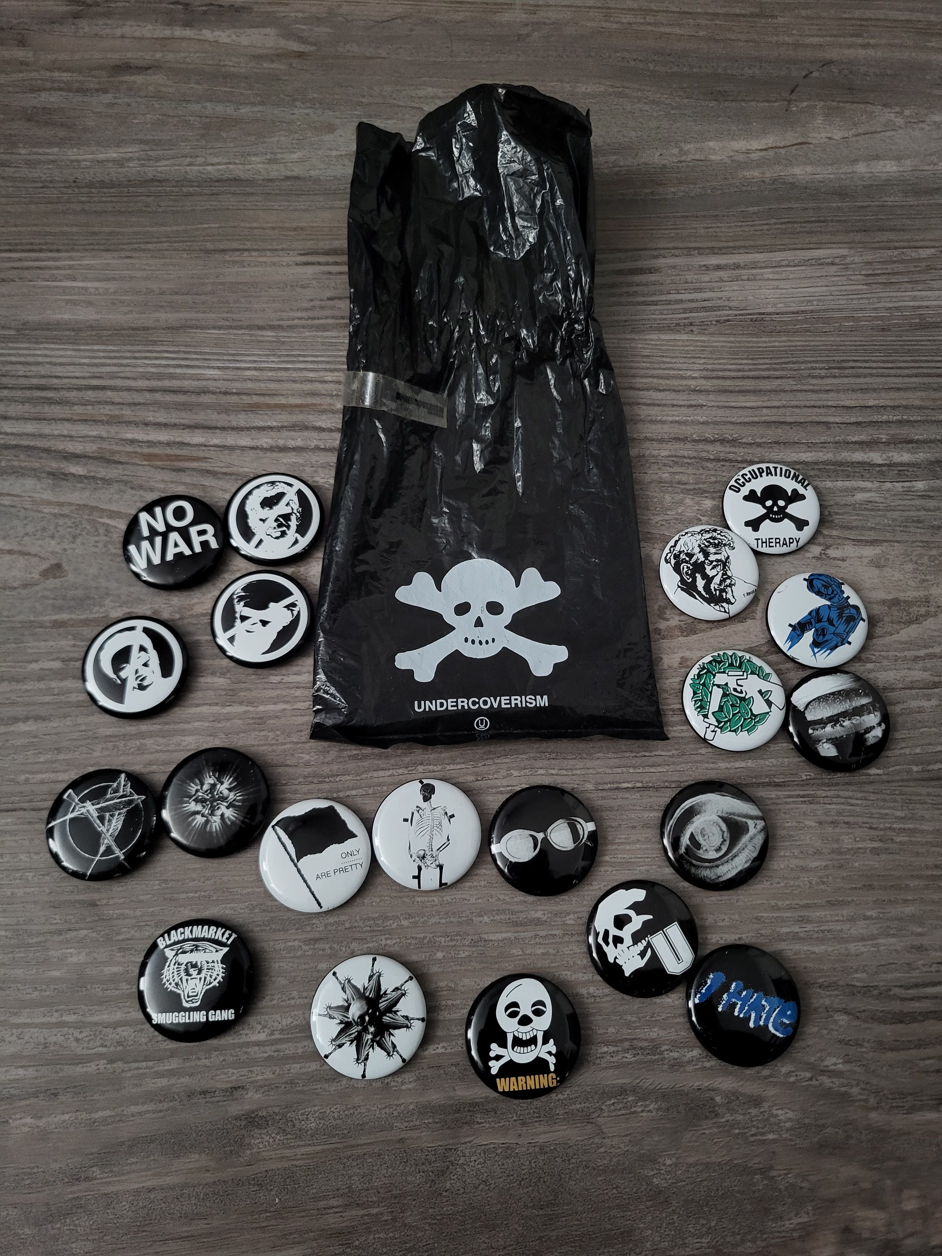 Undercover Undercover but beautiful set of pin badges | Grailed