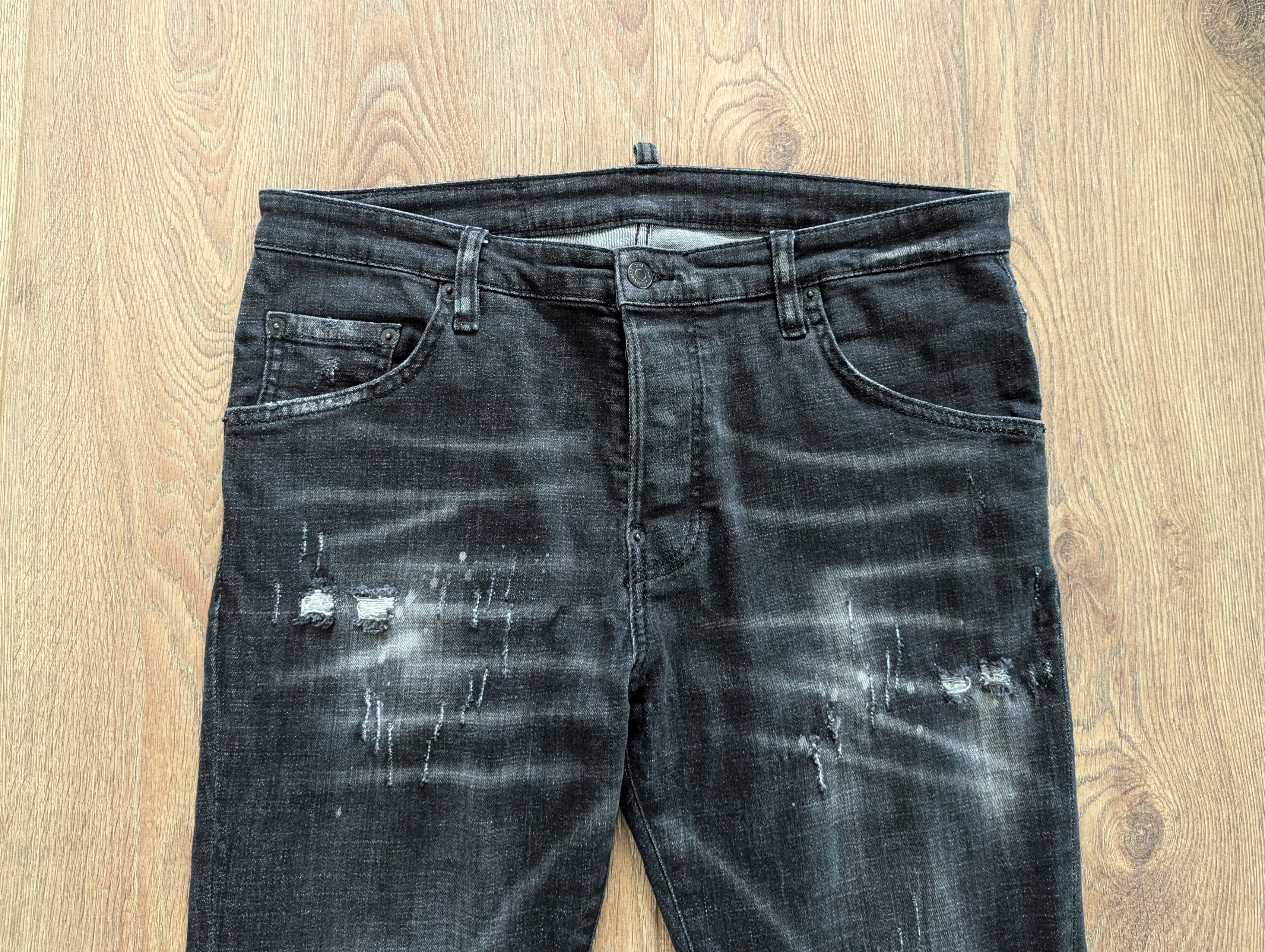 Dsquared2 Dsquared2 Tidy Biker Jean Black Men's Pants Luxury Brand Size US 34 / EU 50 - 25 Thumbnail
