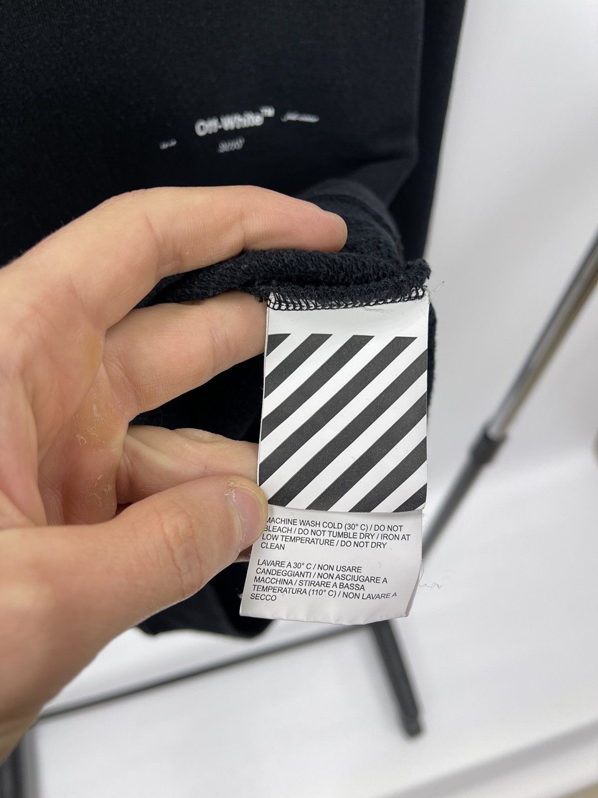 Off-White Off-White Sweatshirt Size S Black Big Logo Size US S / EU 44-46 / 1 - 6 Thumbnail