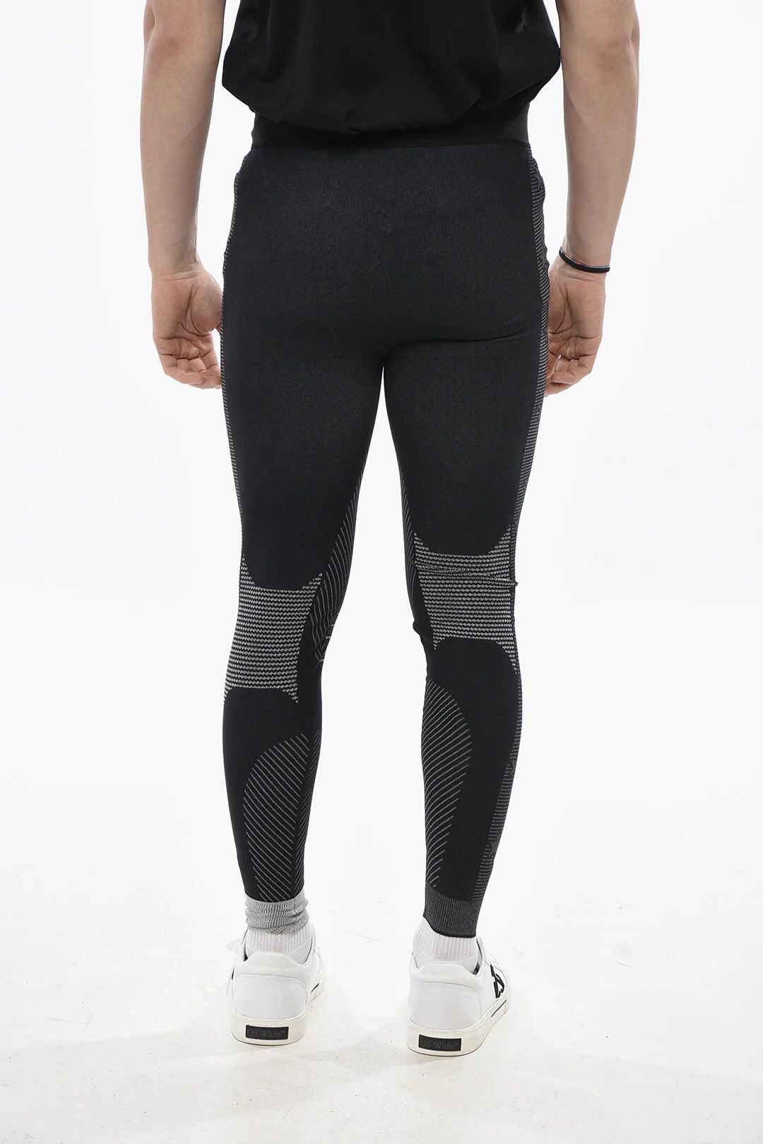 Palm Angels og1mm0326 Thermal Leggings in Black Size US 32 / EU 48 - 2 Thumbnail
