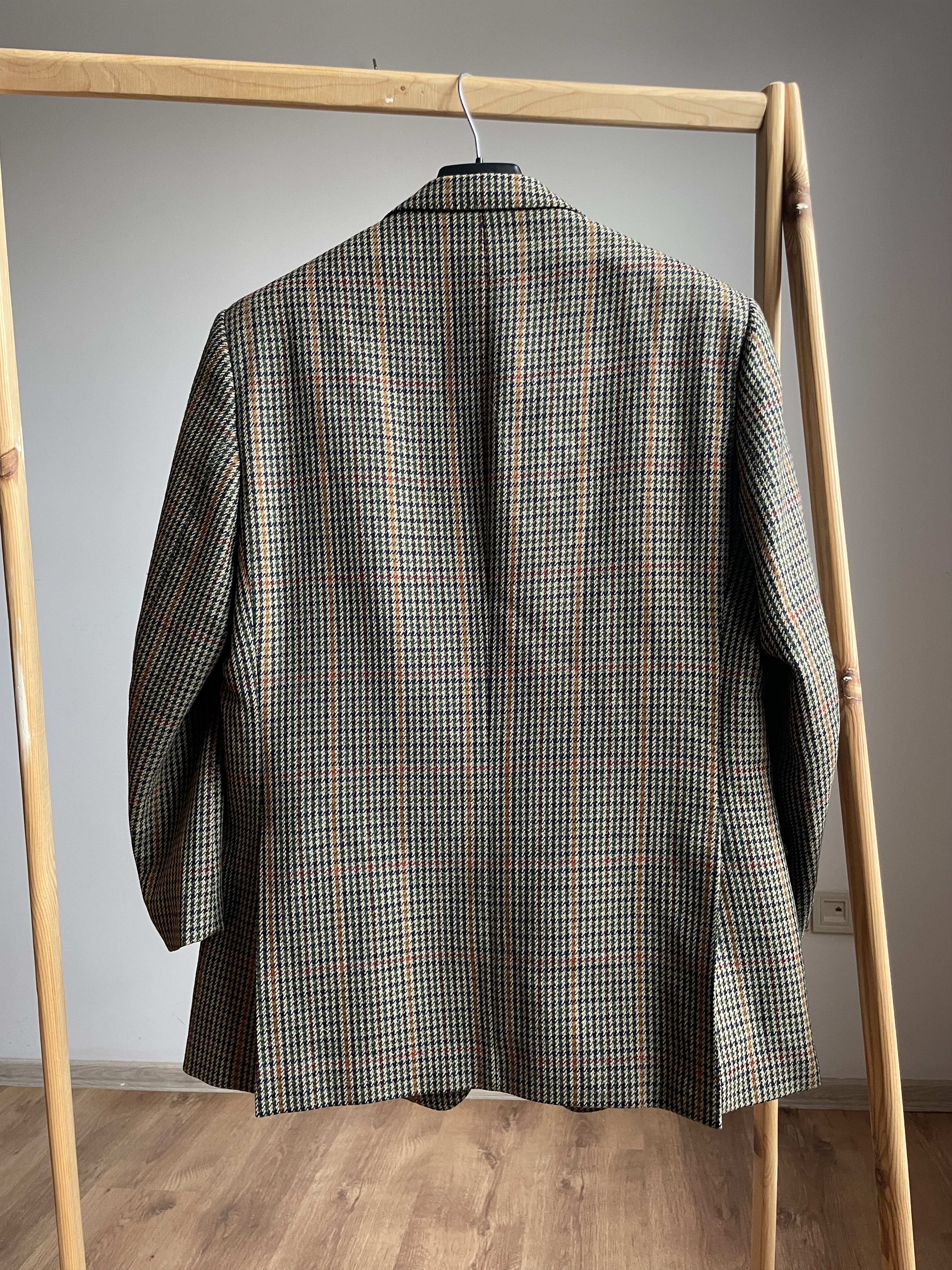 Magee Magee Vintage Olympic T2 Houndstooth Tweed Blazer Size 44R - 2 Thumbnail