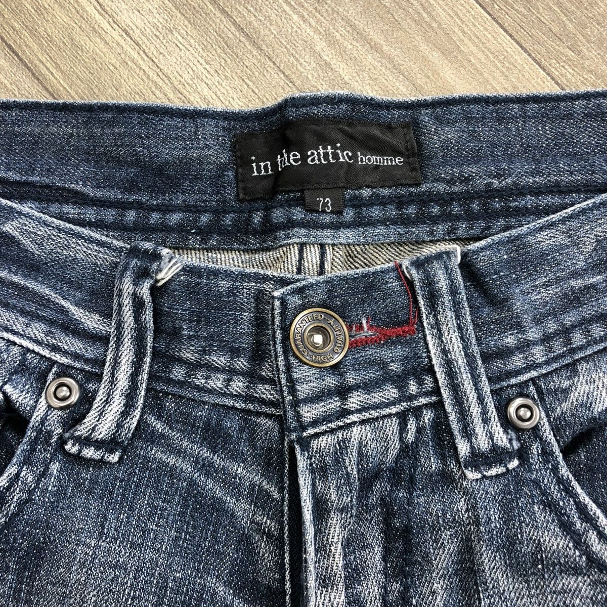 If Six Was Nine × In The Attic × Le Grande Bleu (L.G.B.) 2000s In The Attic Homme Distressed Bondage Cargo Jeans Y2K Size US 28 / EU 44 - 6 Thumbnail
