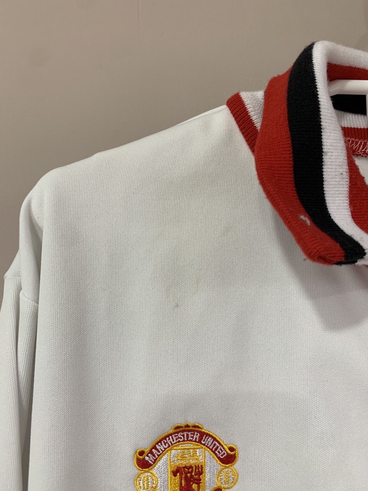 Vintage Manchester United Retro Soccer Jacket Score Draw Soccer Size US L / EU 52-54 / 3 - 5 Thumbnail