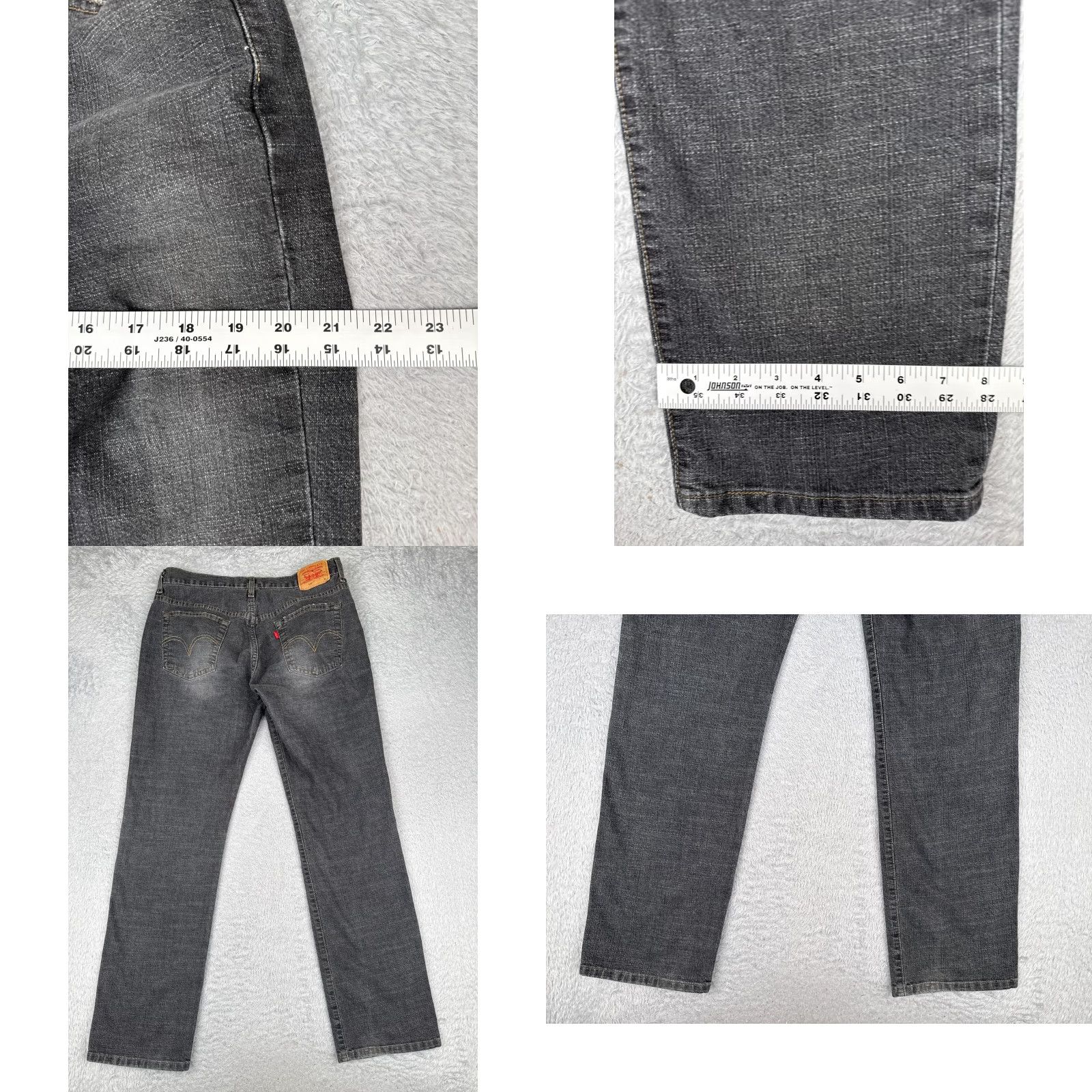 Levi's VINTAGE Levi's Jeans Womens 12 Black Denim 505 Nouveau Straight Leg Stretch 32x32 Jeans Womens 505 Straight Leg Jeans Black 32x32 Mens Womens Size 34" / US 12 / IT 48 - 9 Thumbnail