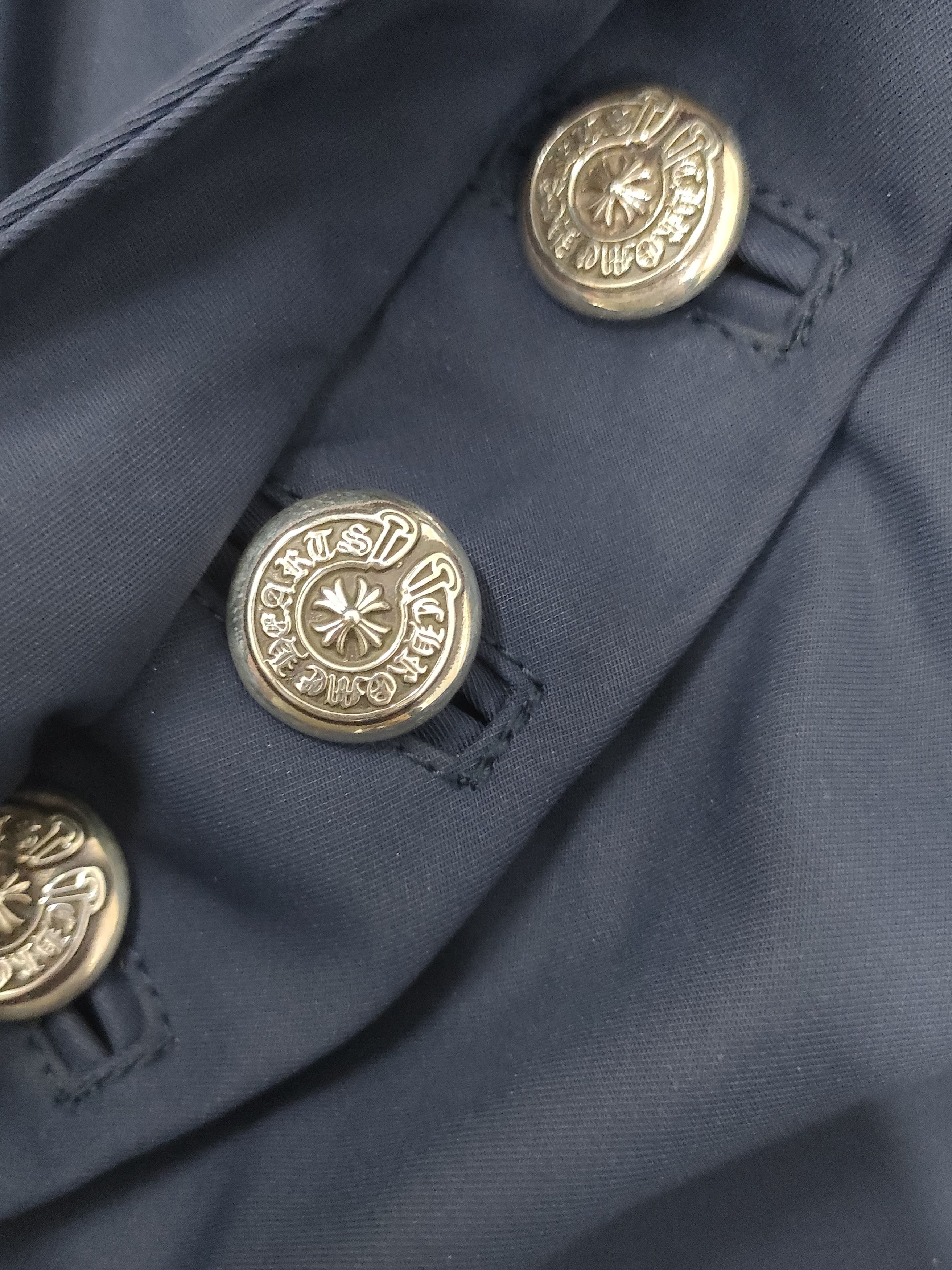 Chrome Hearts Chrome Hearts Navy Leather Double Knee Carpenter Pants Size US 34 / EU 50 - 6 Thumbnail