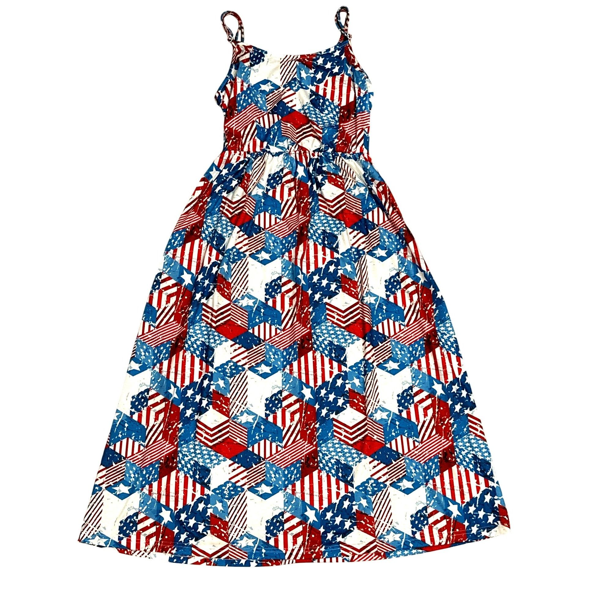 Other CCC Sleeveless Patriotic American Flag Patchwork Sundress Size M / US 6-8 / IT 42-44 - 5 Thumbnail