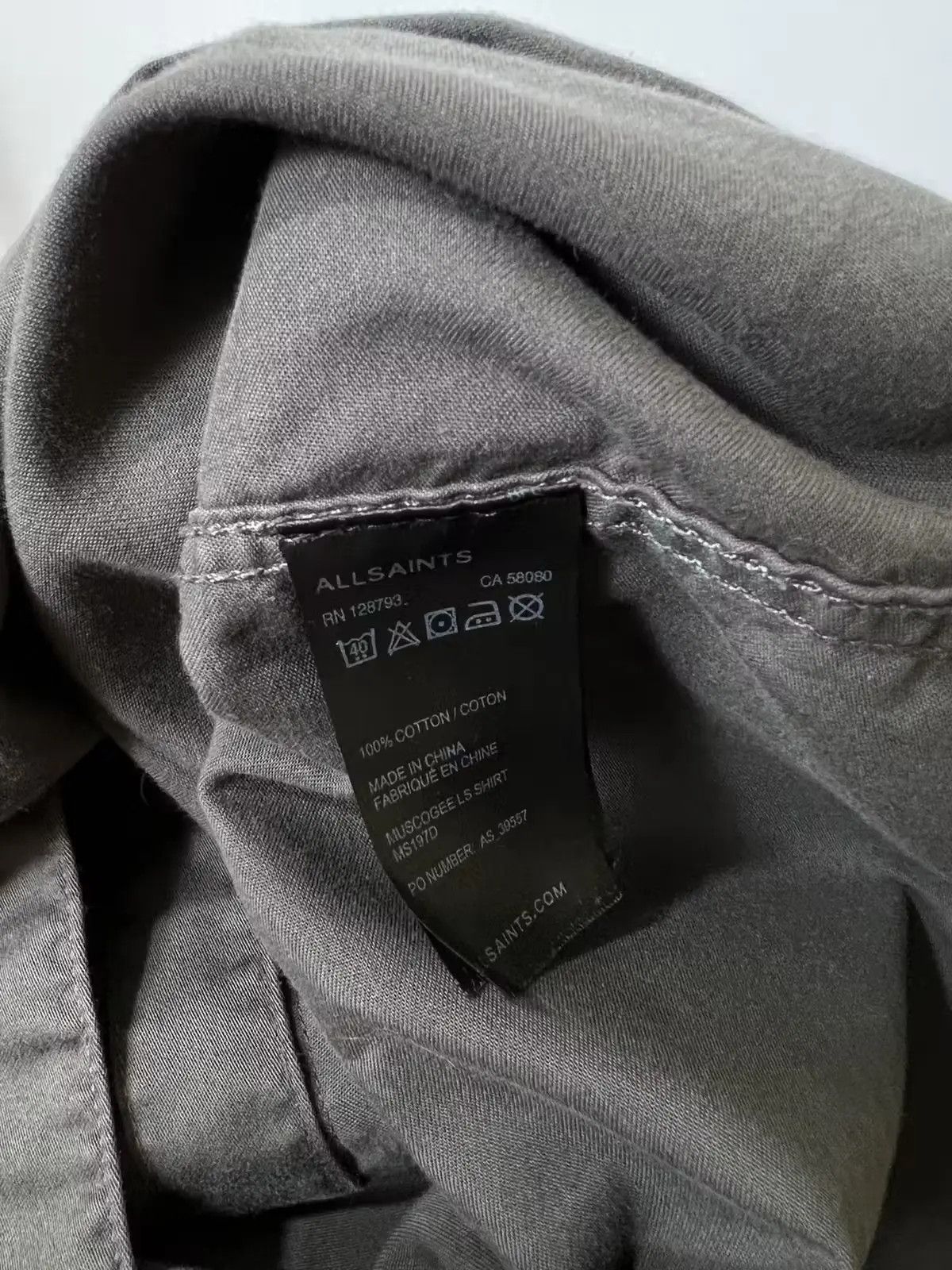 Allsaints × Japanese Brand All Saints Muscogee LS shirt Size US M / EU 48-50 / 2 - 4 Thumbnail