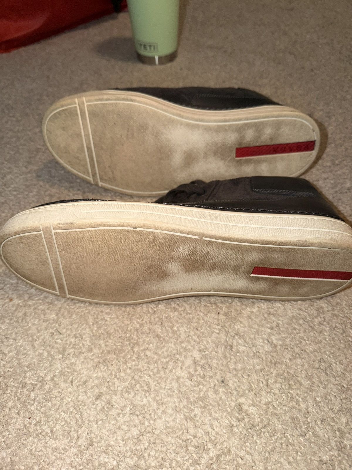 Prada Prada Leather high top sneakers Size US 9 / EU 42 - 8 Thumbnail