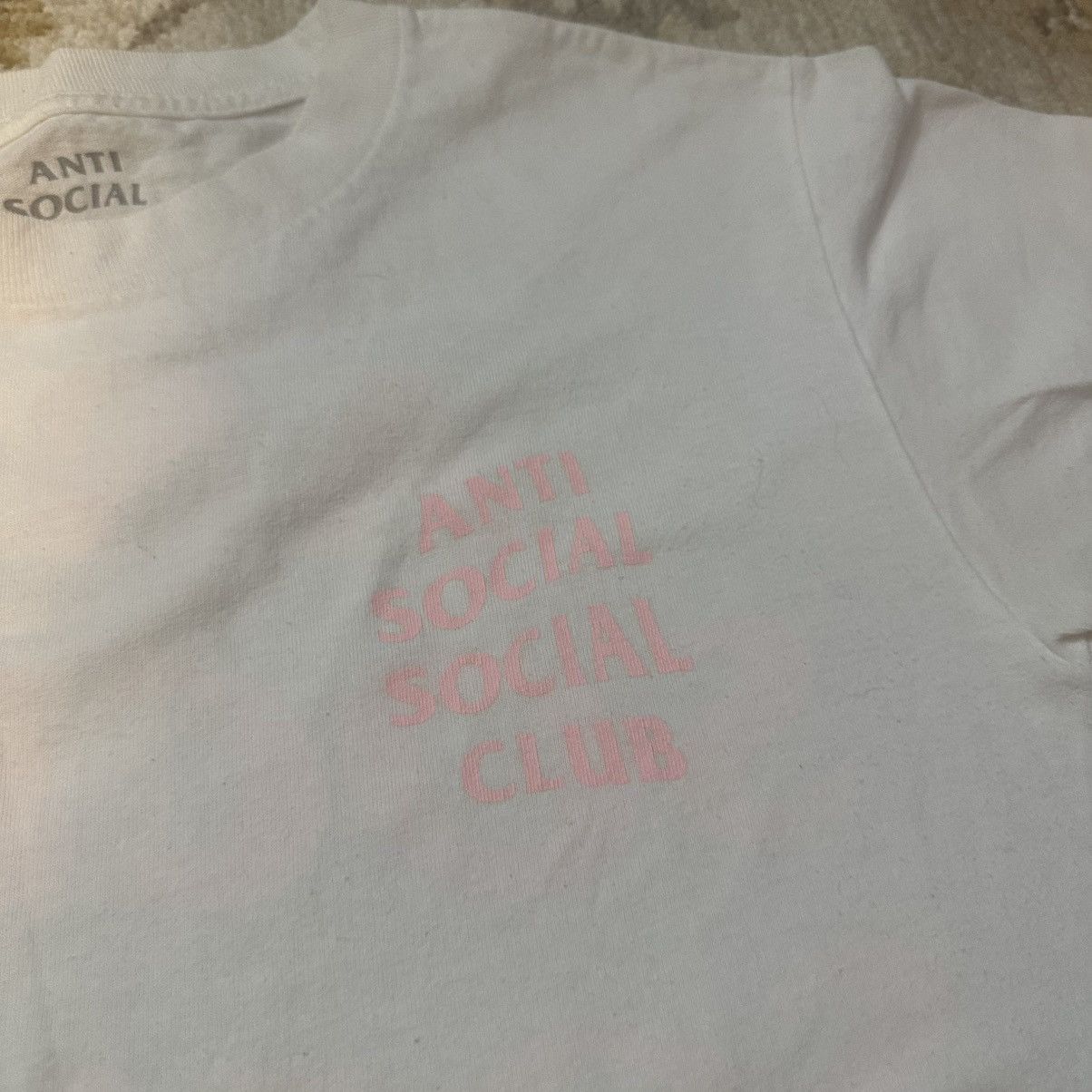 Anti Social Social Club Anti Social Social Club ASSC Logo Tee White Pink T-Shirt Size US S / EU 44-46 / 1 - 4 Thumbnail