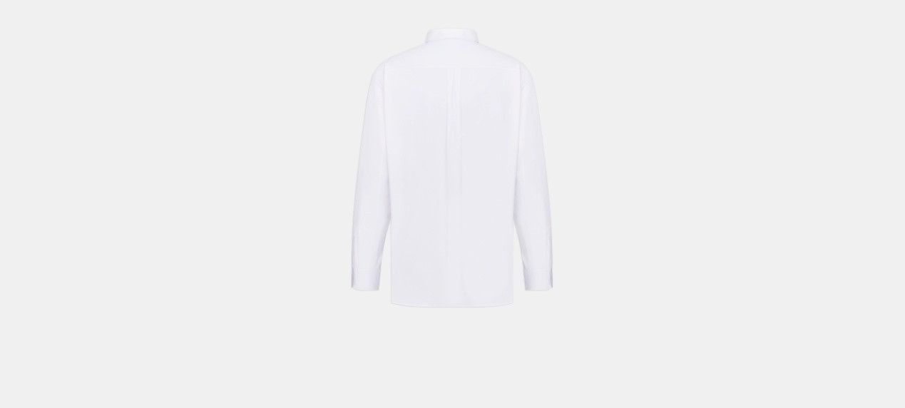Dior o1w1db10824 CD Diamond Oversized Shirt in White Size US S / EU 44-46 / 1 - 2 Thumbnail