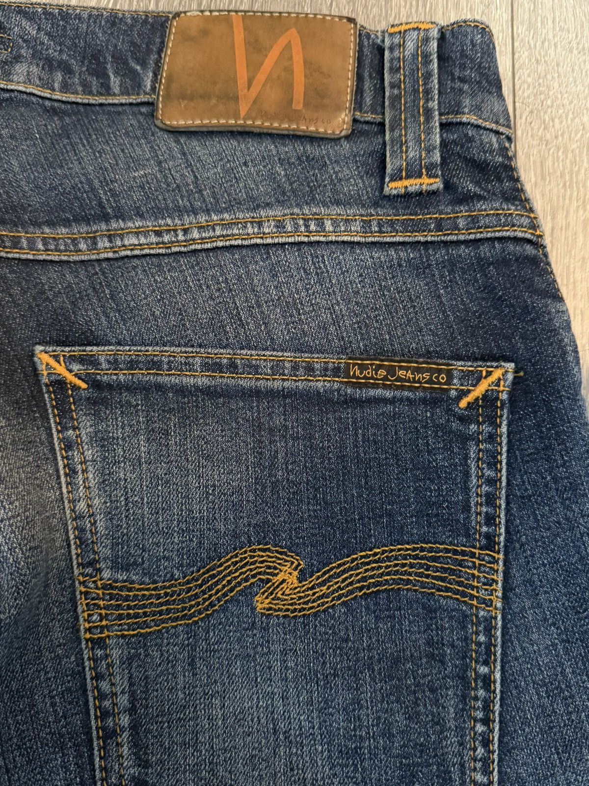 Nudie Jeans Nudie Jeans Grim Tim Twisted Blue Size US 33 - 3 Thumbnail