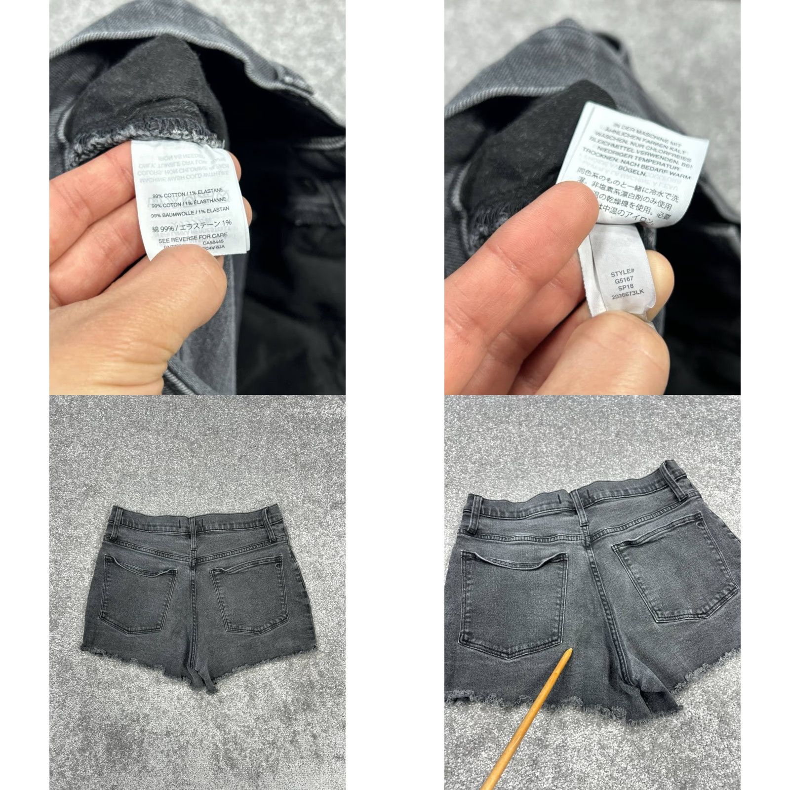 Madewell Madewell Shorts Womens 30 Gray Denim Button Fly Cut-Off Size 30" / US 8 / IT 44 - 8 Thumbnail
