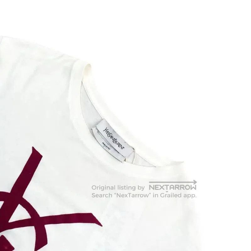 Yves Saint Laurent YSL White Long Sleeve Cotton Sweatshirt . Size M / US 6-8 / IT 42-44 - 3 Thumbnail