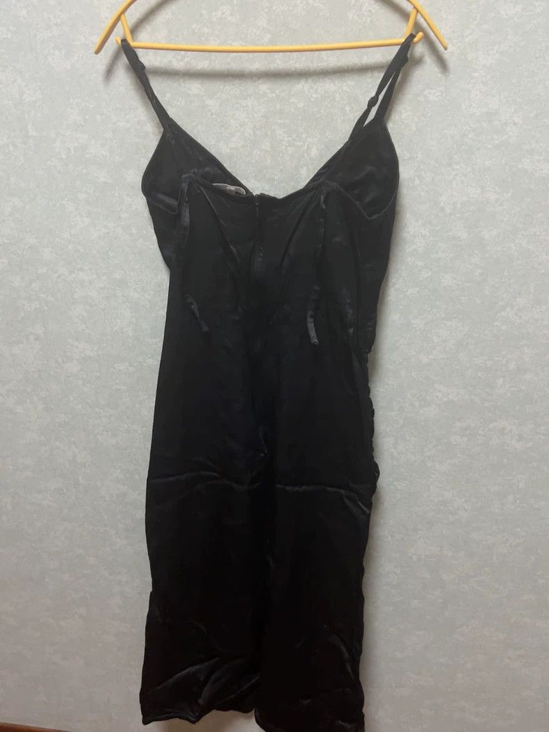 Helmut Lang helmut lang size 4 Classic pleated glossy little black dre Size M / US 6-8 / IT 42-44 - 3 Thumbnail