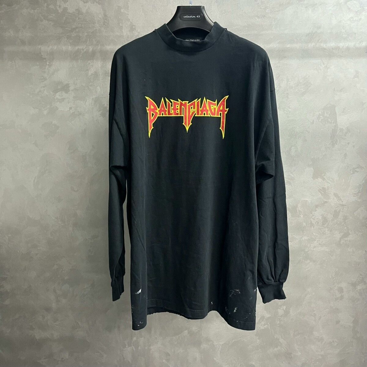 Balenciaga Balenciaga Black Lightning Logo Sweatshirt Size US S / EU 44-46 / 1 - 1 Thumbnail
