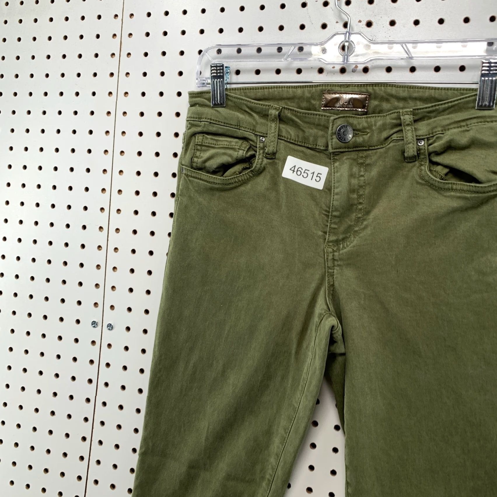 Vintage KUT from the Kloth Amy Crop Straight Leg Pants Womens 6 Olive Green Stretch 28x22.5 Size 28" / US 6 / IT 42 - 7 Thumbnail