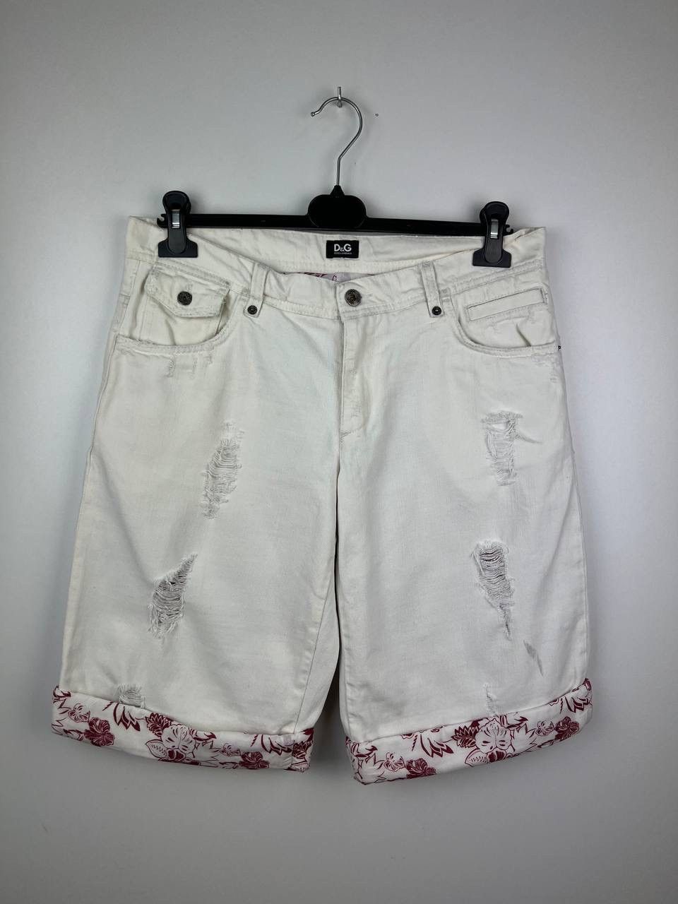 Dolce & Gabbana Dolce Gabbana flowers luxury denim shorts size 31 Size US 31 - 1 Thumbnail