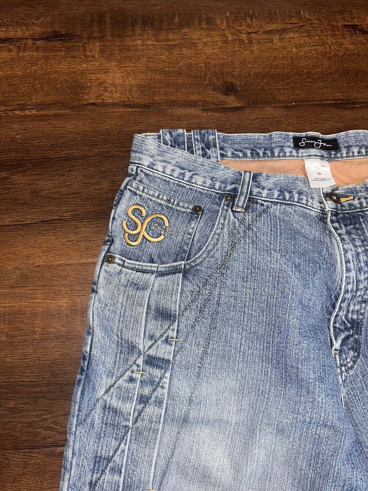 Sean John × Vintage Vintage Sean John Y2K Baggy Jeans Size US 36 / EU 52 - 2 Thumbnail