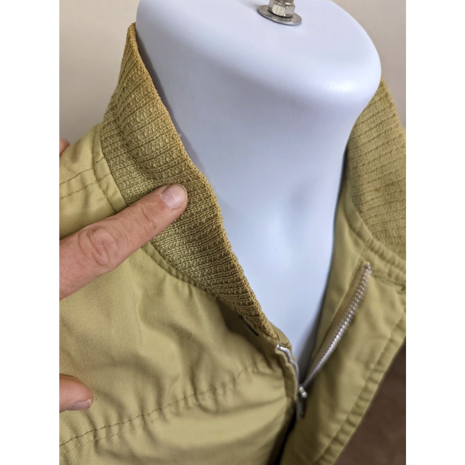 Vintage VINTAGE Land -N-Lakes Jacket Bomber Beige Coat Jacket M Mens Khaki Full Zip, All Seasons, Hunting, Field Battle/Coat Size US M / EU 48-50 / 2 - 4 Thumbnail