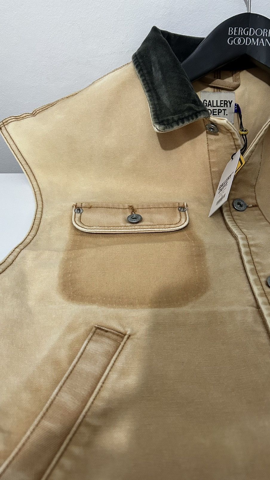 Gallery Dept. Gallery Dept Logan Vest Jacket Medium Tan Brown Size US M / EU 48-50 / 2 - 12 Thumbnail