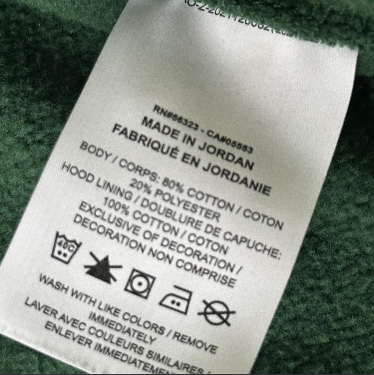 Nike Green Nike hoodie with white logo Size US XL / EU 56 / 4 - 2 Thumbnail
