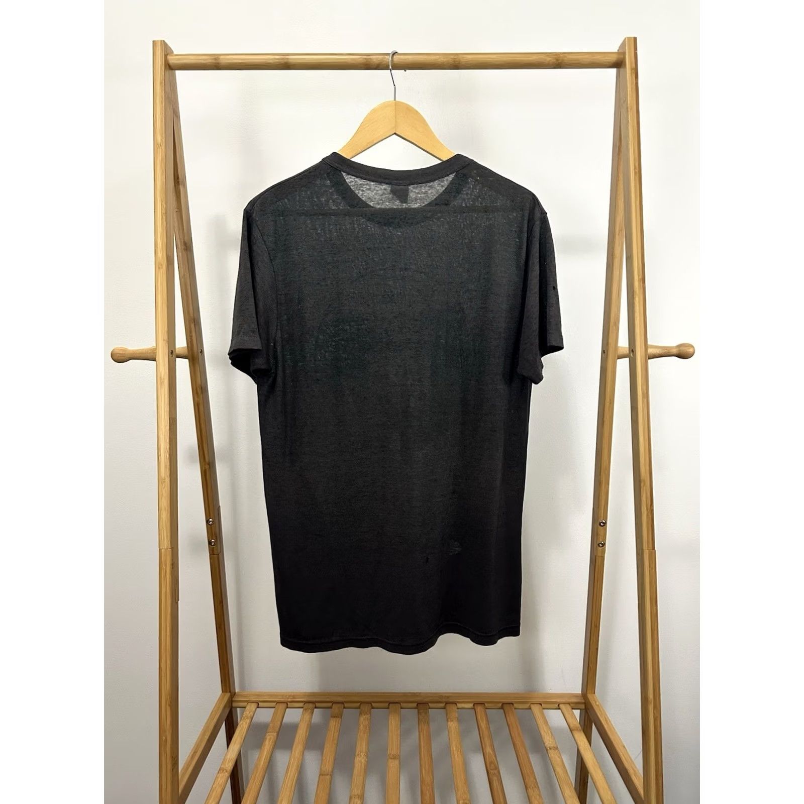 Champion VINTAGE Champion Stren Fishing Paper Thin Burnout Worn Thrashed T-Shirt XL Black Mens Size US XL / EU 56 / 4 - 2 Thumbnail