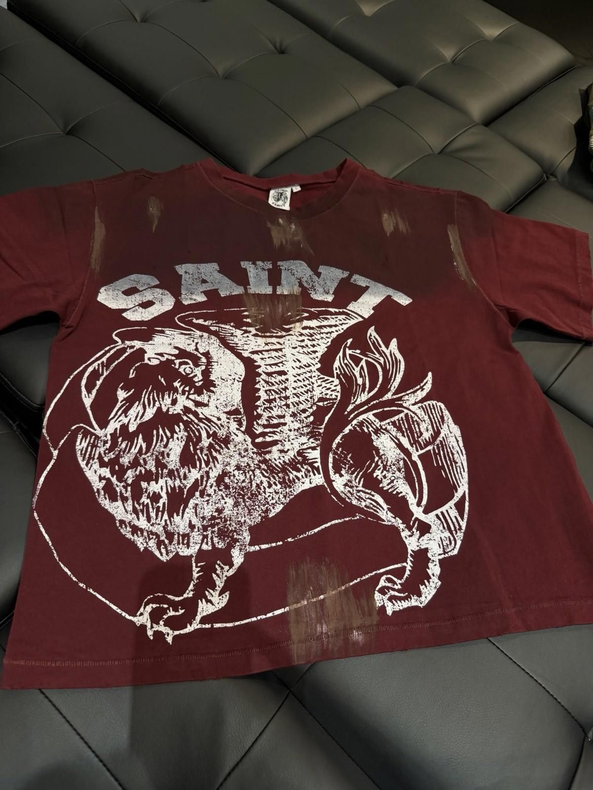 Saint Vanity Size L - Saint Vanity T-shirt 2025 Red Authentic (NEW) Size US L / EU 52-54 / 3 - 5 Thumbnail