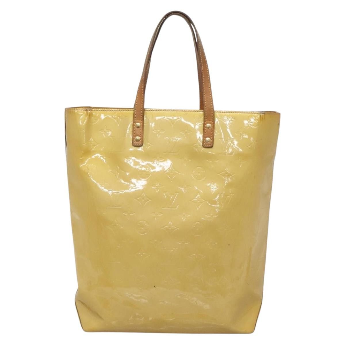 Louis Vuitton LOUIS VUITTON Monogram Vernis Reade MM Hand Bag Beige M91141 Size ONE SIZE - 13 Thumbnail