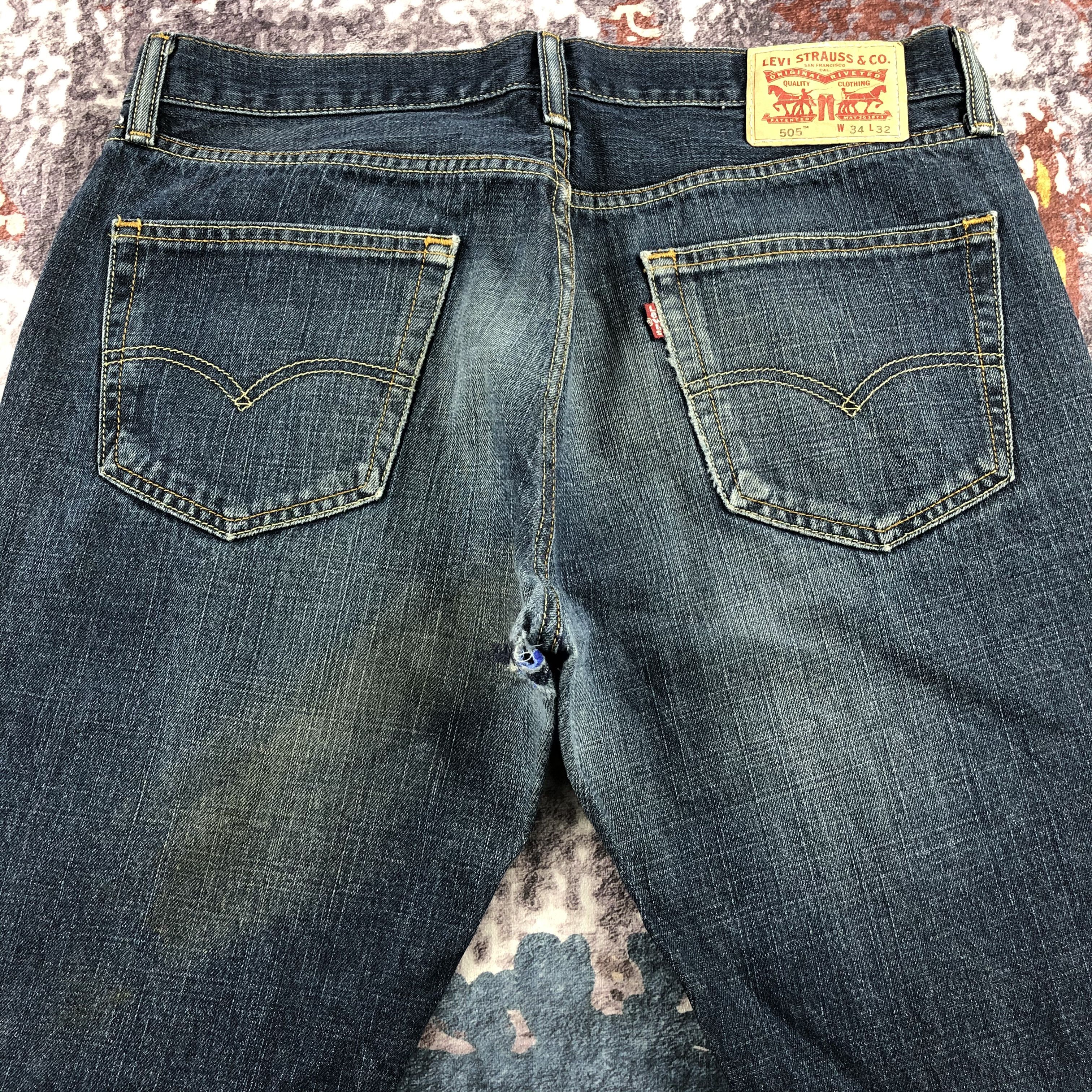 Levi's × Vintage Vintage Levis 505 Earth Tone Jeans-JM2473 Size US 36 / EU 52 - 4 Thumbnail