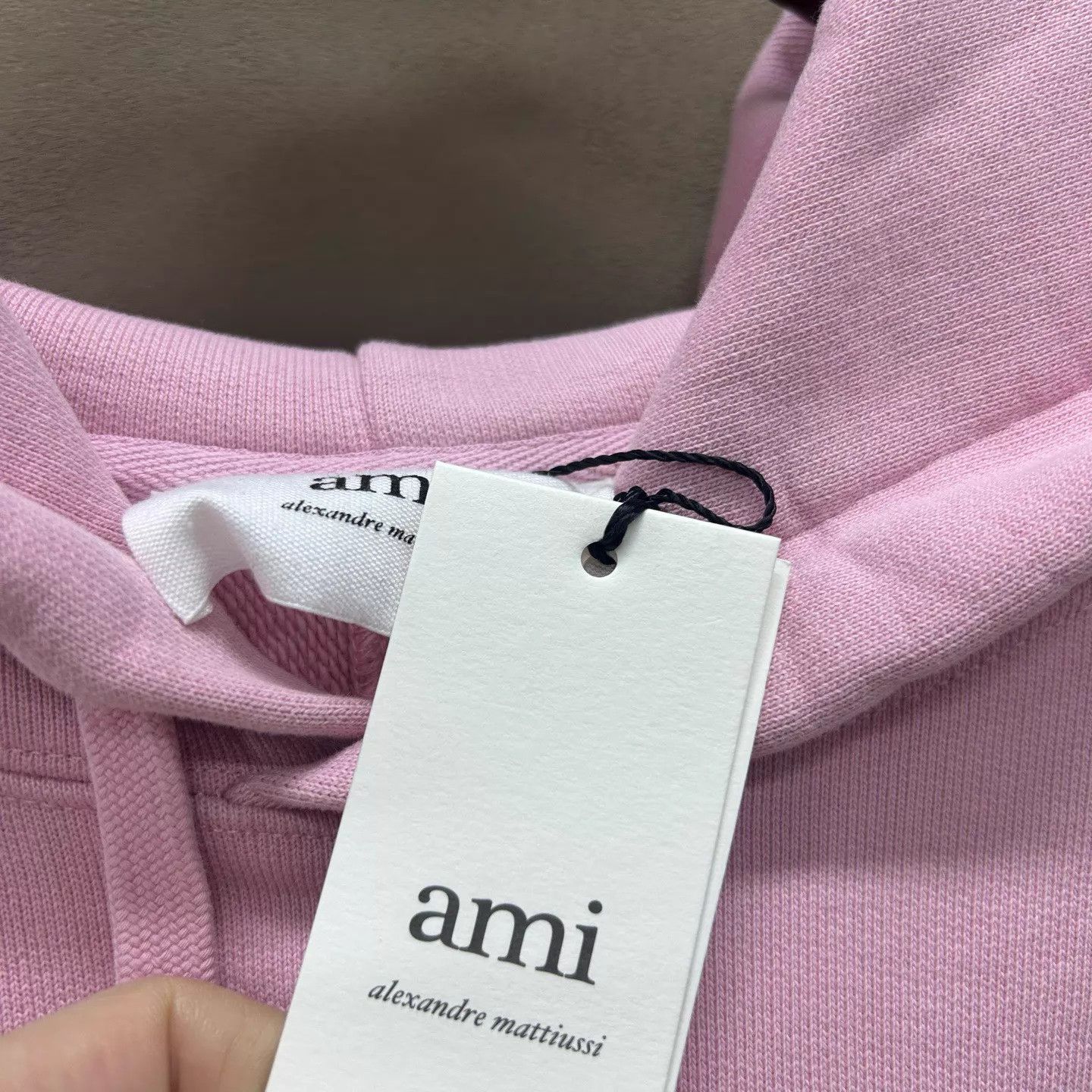 AMI Ami Pink Small Heart Embroidery Hoodie S Size S / US 4 / IT 40 - 3 Thumbnail