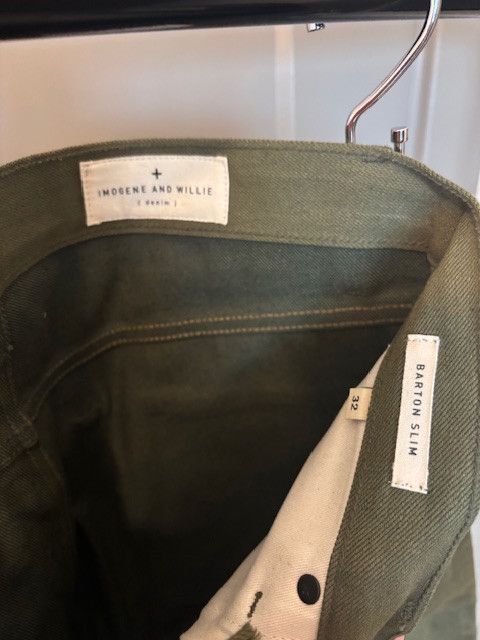 Imogene + Willie Imogene + Willie - Barton Slim, Olive/Army Green Size US 32 / EU 48 - 2 Thumbnail