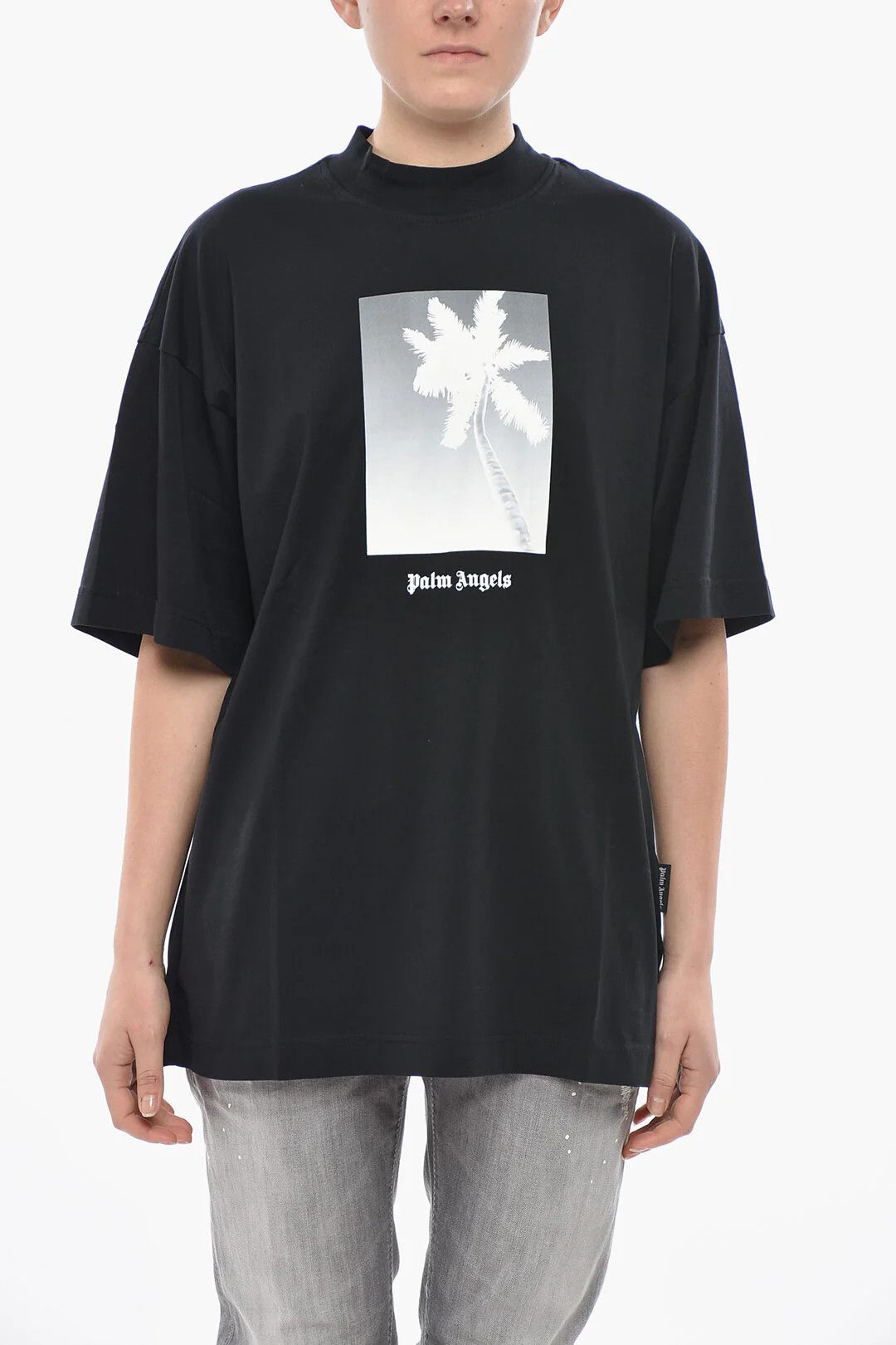 Palm Angels og1mm0326 Loose Fit T-Shirt in Black Size XS / US 0-2 / IT 36-38 - 1 Thumbnail