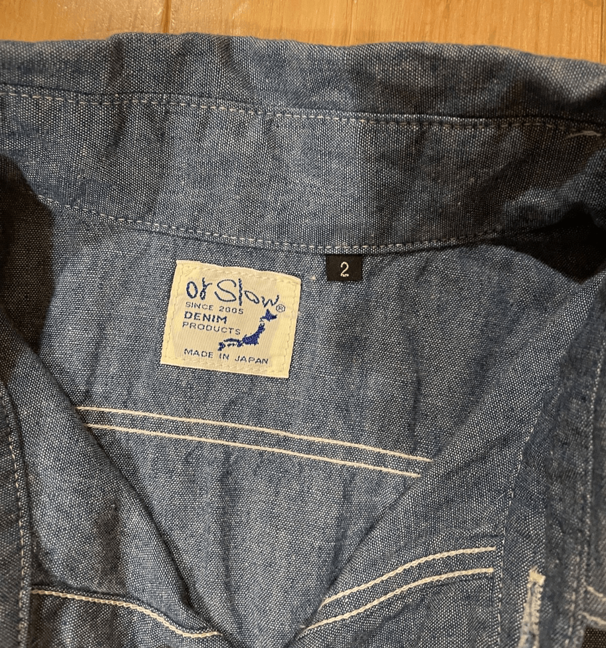 Orslow orSlow Chambray Work Shirt Size 2 Relaxed Fit Made in Japan Size US S / EU 44-46 / 1 - 3 Thumbnail