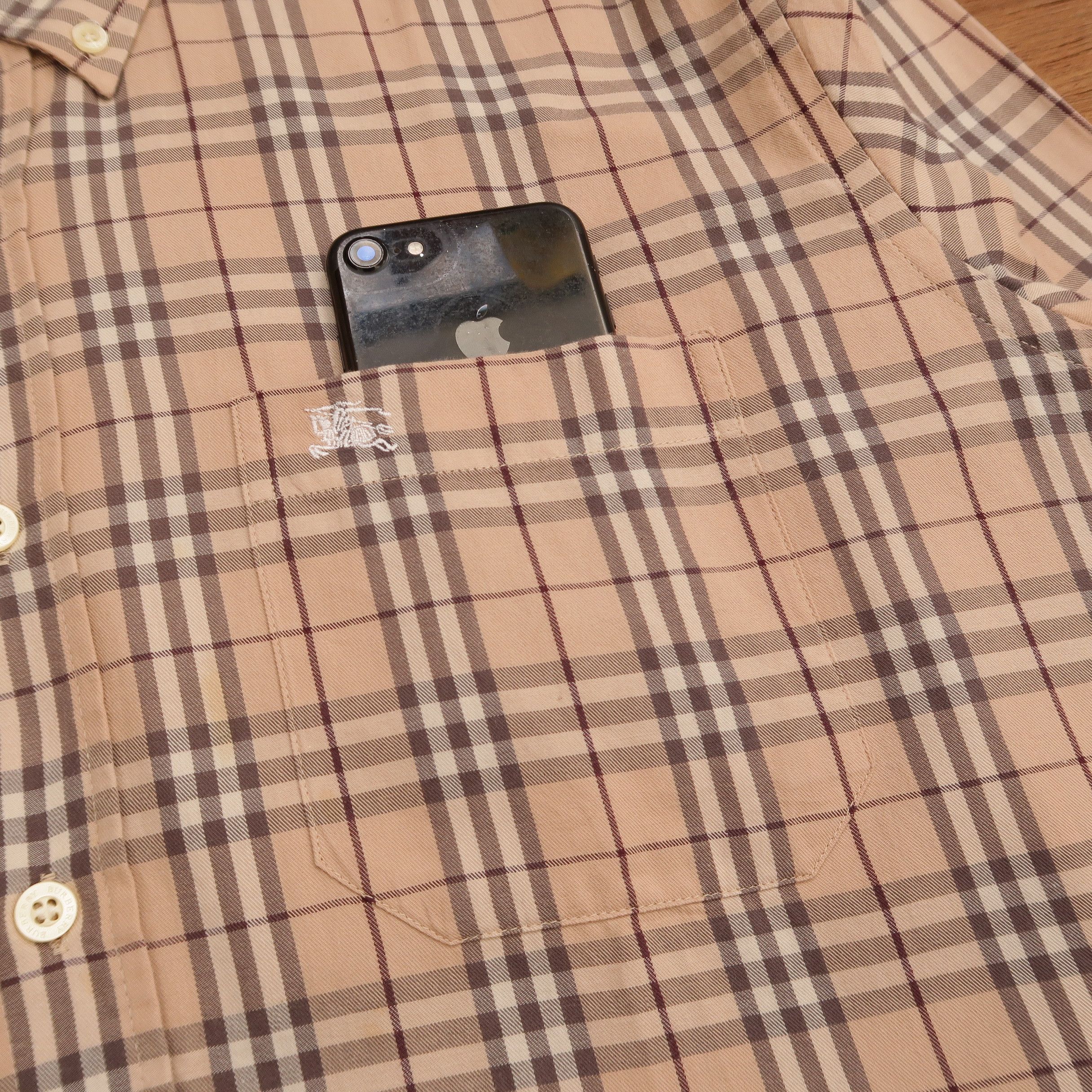Burberry Burberry London Nova Check Cream Old Money Shirt Rare Size US L / EU 52-54 / 3 - 6 Thumbnail