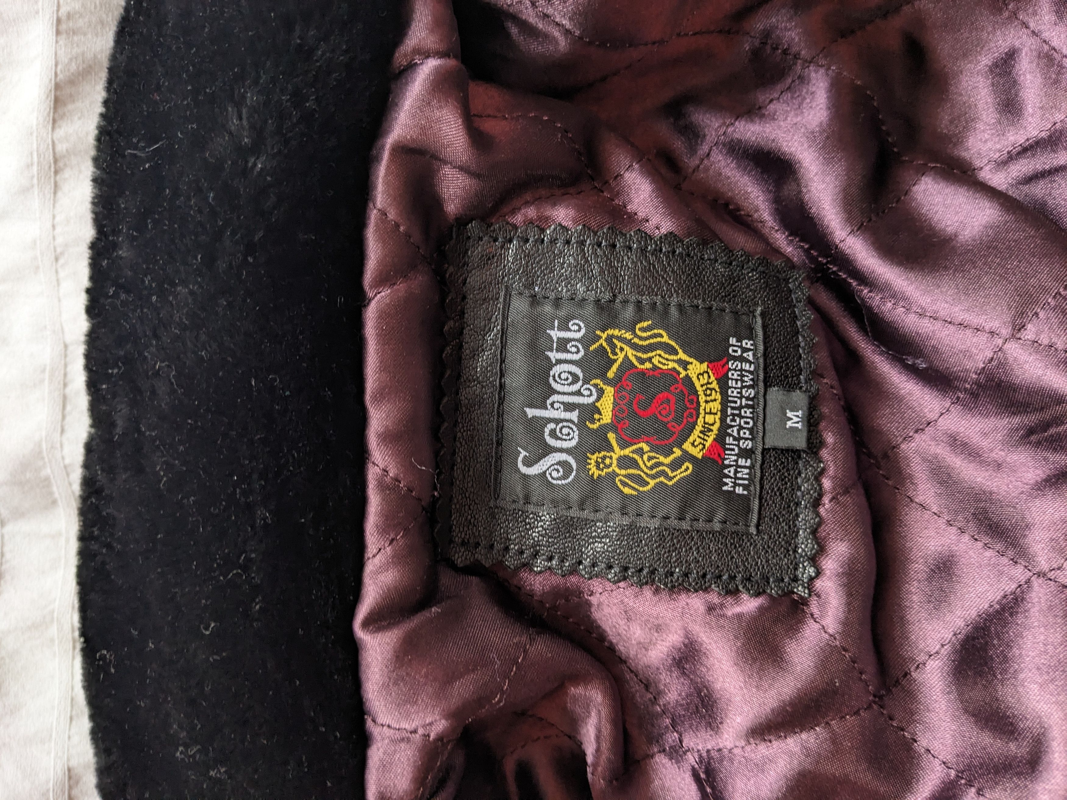 Schott Black schott leather shearling aviator flight jacket medium Size US M / EU 48-50 / 2 - 6 Thumbnail